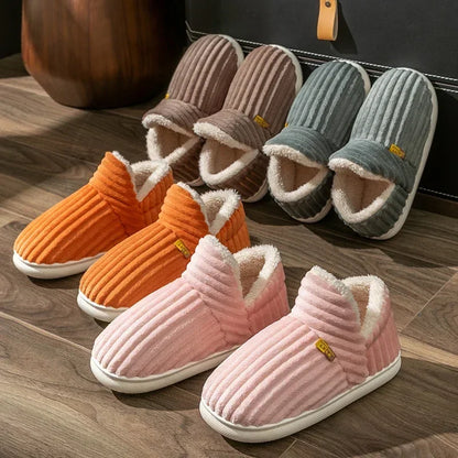 SnugStep: Cozy Wrap Slippers for Couples