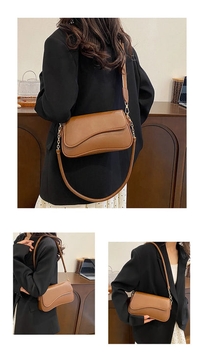 Retro Leather Shoulder Bag