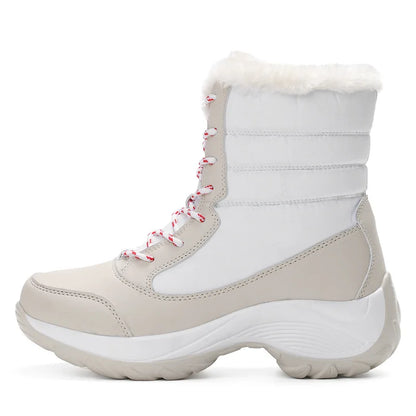 Frosty Heights: Waterproof Wedge Ankle Boots