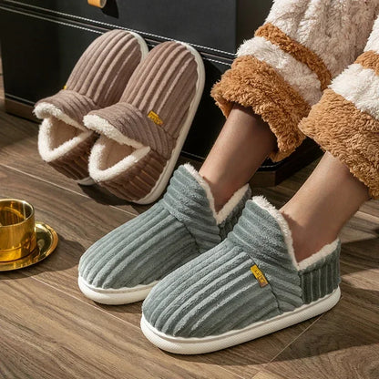 SnugStep: Cozy Wrap Slippers for Couples