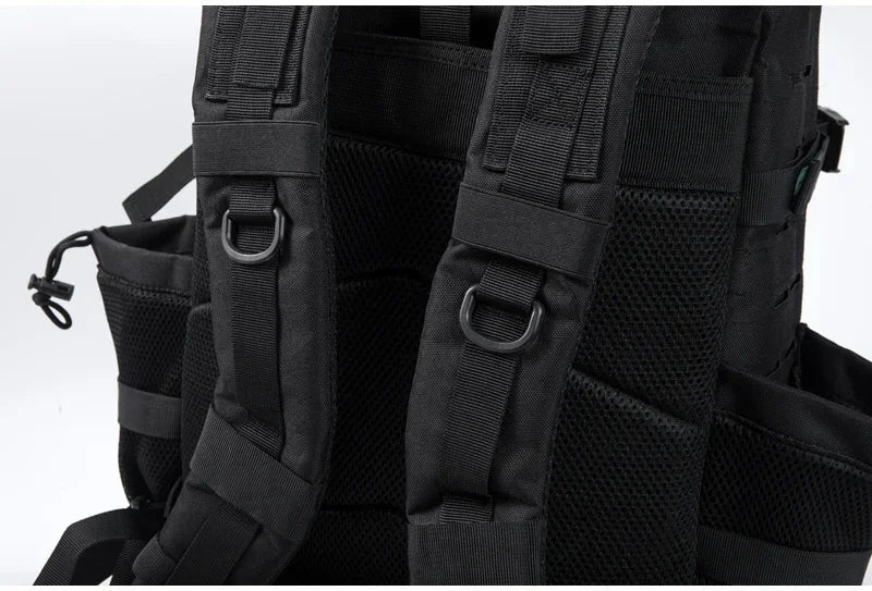 Compact Tactical Rucksack: School and Hiking Backpack with Bottle Holder