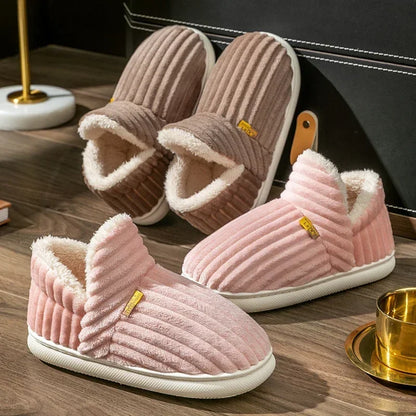 SnugStep: Cozy Wrap Slippers for Couples