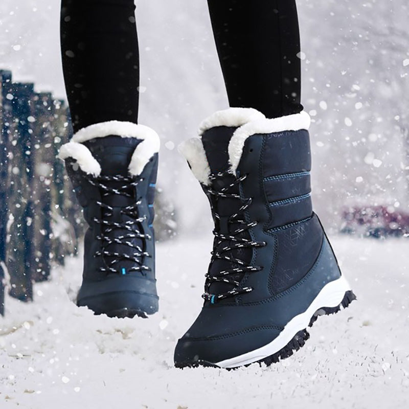 Frosty Heights: Waterproof Wedge Ankle Boots