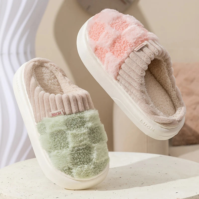 Couple's Haven: Soft Sole Non-Slip Slippers