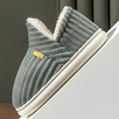 SnugStep: Cozy Wrap Slippers for Couples