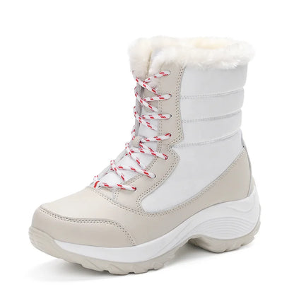 Frosty Heights: Waterproof Wedge Ankle Boots