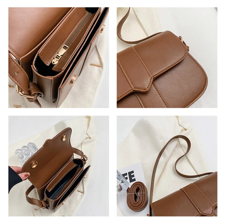 Retro Leather Shoulder Bag