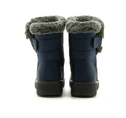 FrostGuard: Stylish Waterproof Fur-Lined Boots