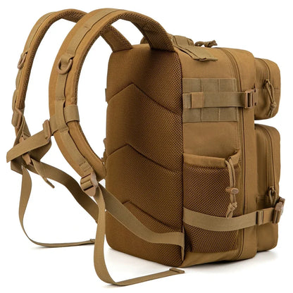 Compact Tactical Rucksack: School and Hiking Backpack with Bottle Holder