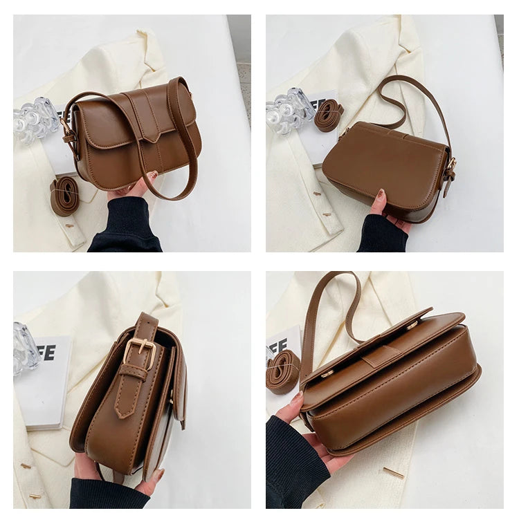 Retro Leather Shoulder Bag