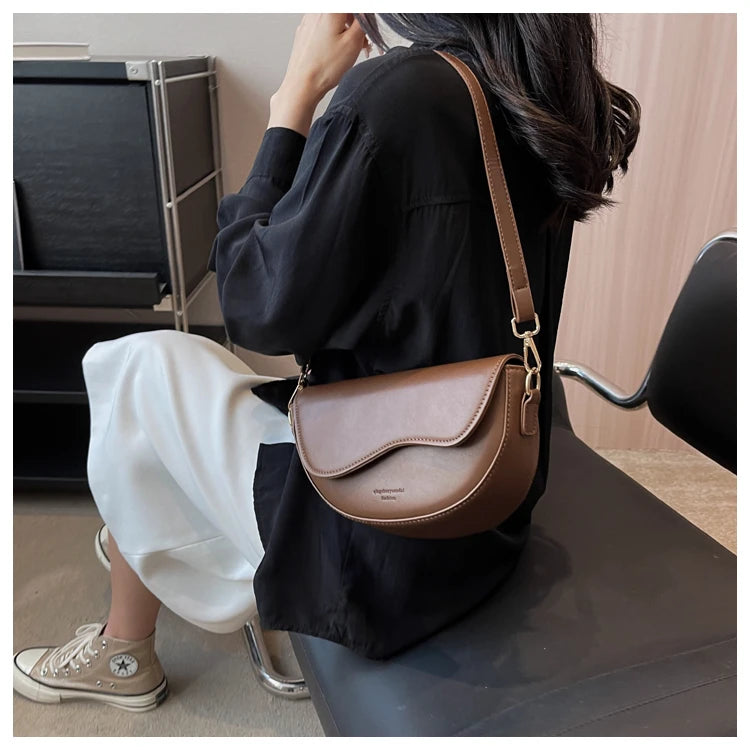 Retro Leather Shoulder Bag