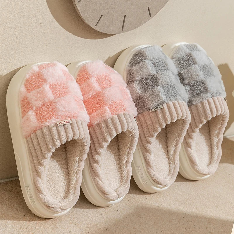 Couple's Haven: Soft Sole Non-Slip Slippers