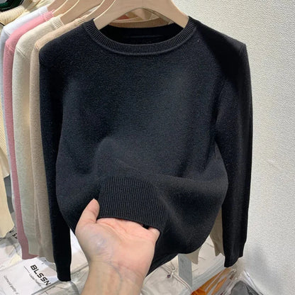 Cozy Velvet Knit Pullover