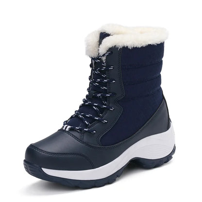 Frosty Heights: Waterproof Wedge Ankle Boots