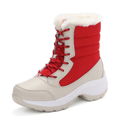 Frosty Heights: Waterproof Wedge Ankle Boots