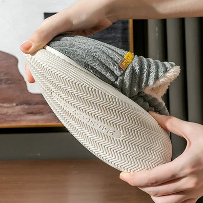 SnugStep: Cozy Wrap Slippers for Couples